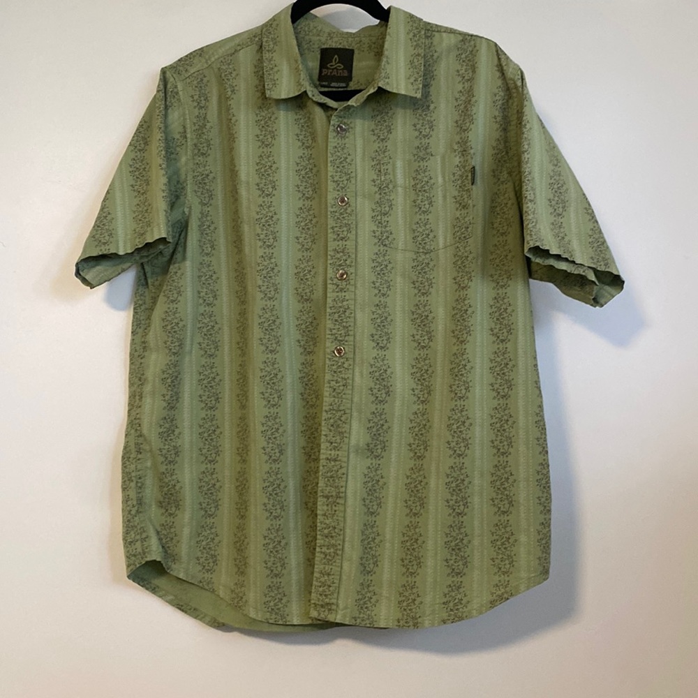 Prana button up collared shirt 100% cotton